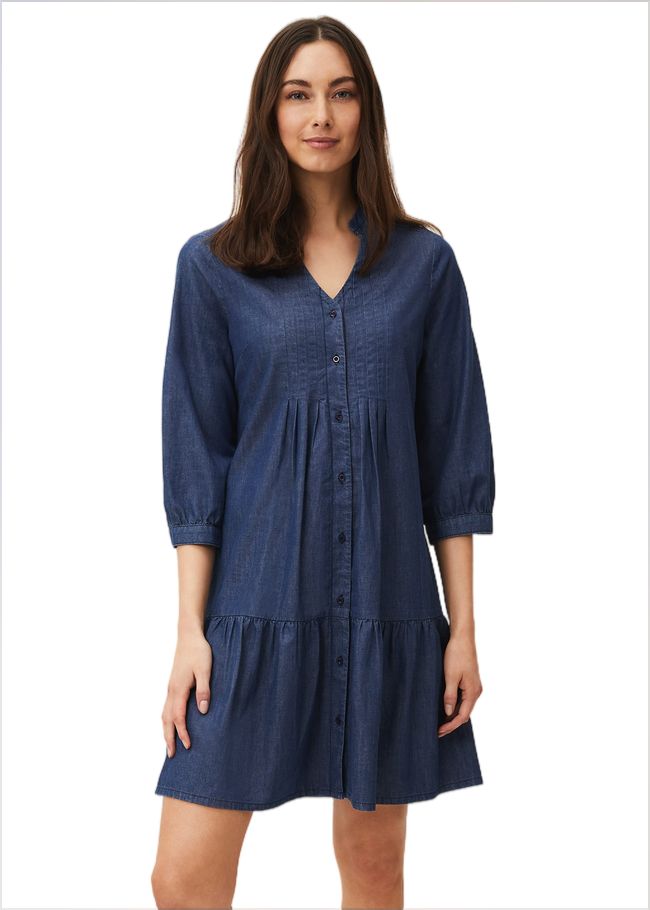 Penele Swing Dress Chambray 220459027
