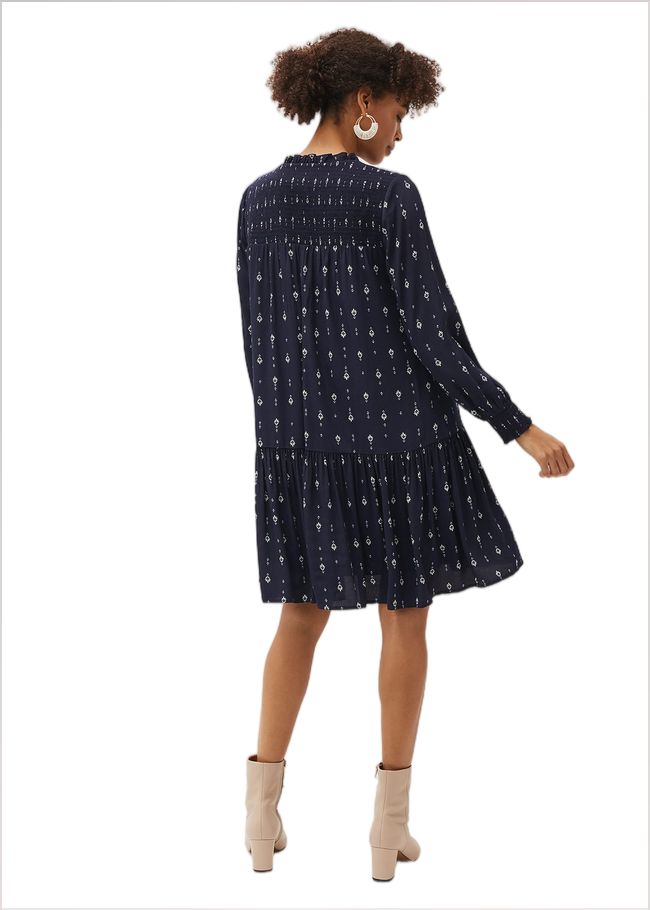  Magda Geometric Print Swing Dress Multi-Coloured 220776000