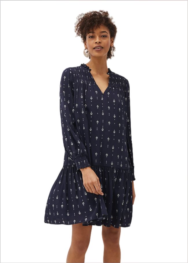  Magda Geometric Print Swing Dress Multi-Coloured 220776000