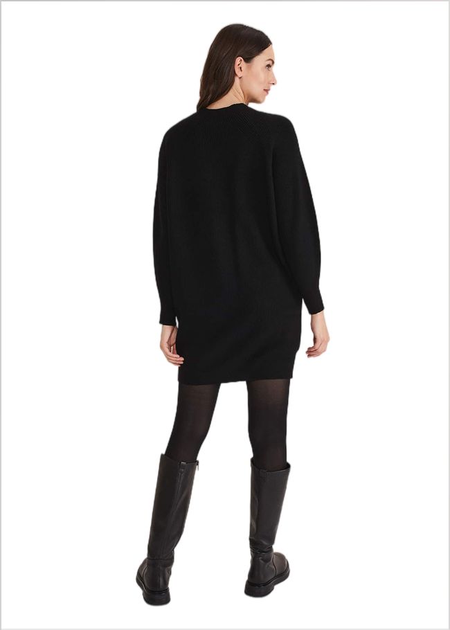  Eliana Knitted Jumper Dress Black 221176050