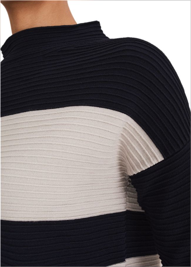  Azera Colour Block Knit Dress Midnight/Stone 221273470