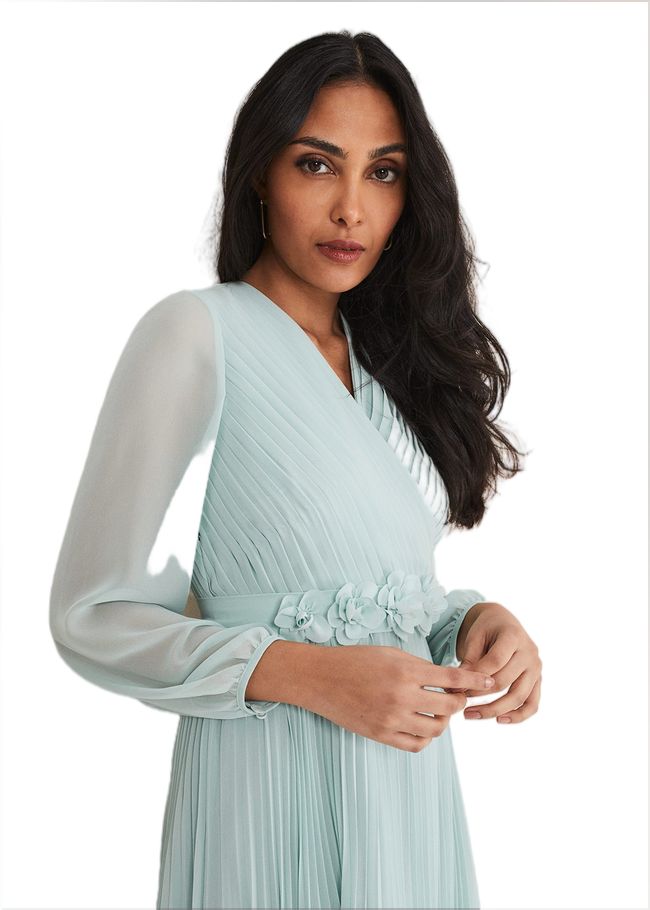  Petite Alecia Pleated Maxi Dress Peppermint 221371985