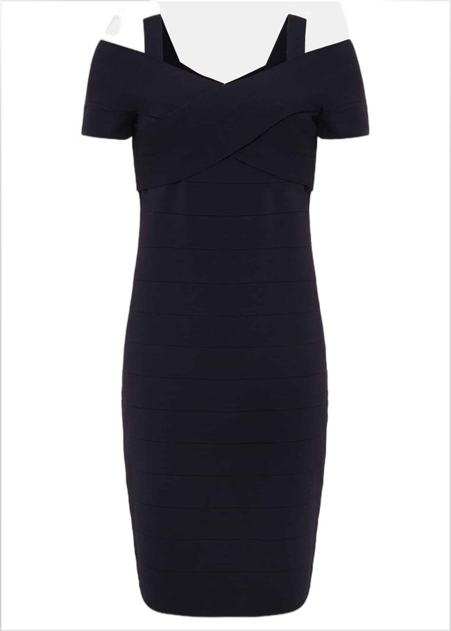  Zella Knitted Bandage Dress Navy 221415351