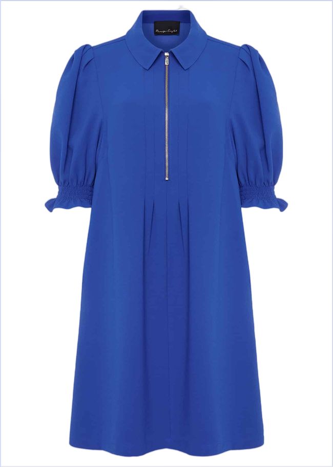  Candice Blue Zip Mini Dress Blue 221450408