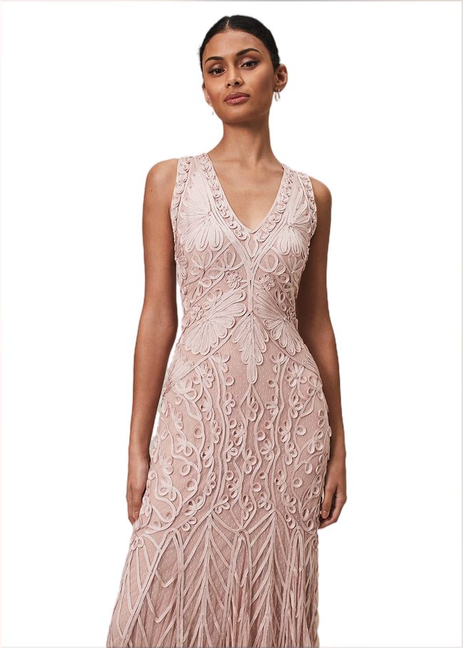  Marion Sequin Tapework Maxi Dress Misty Mauve 221458726