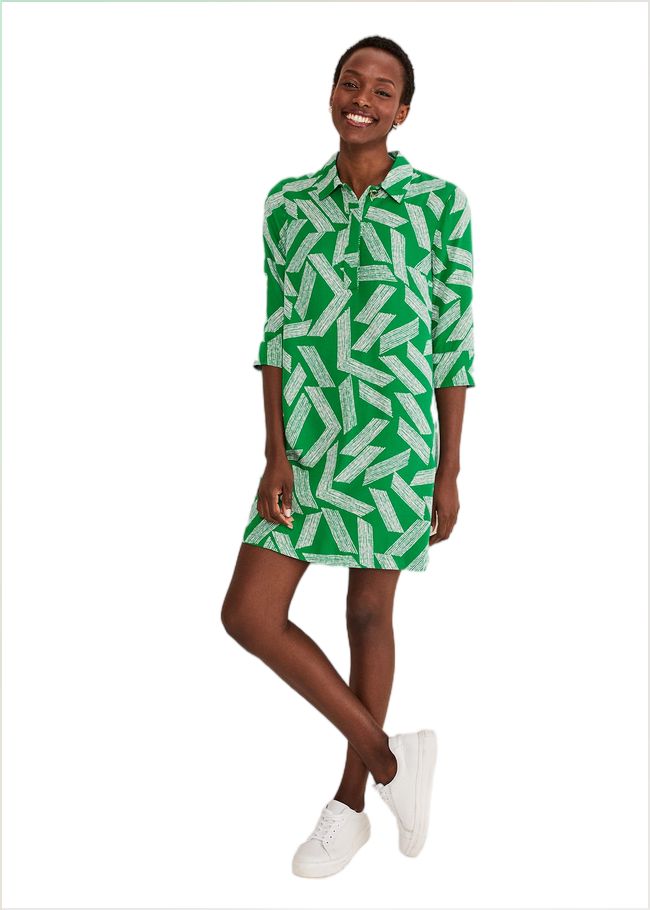  Penele Abstract Mini Dress Green 221519693