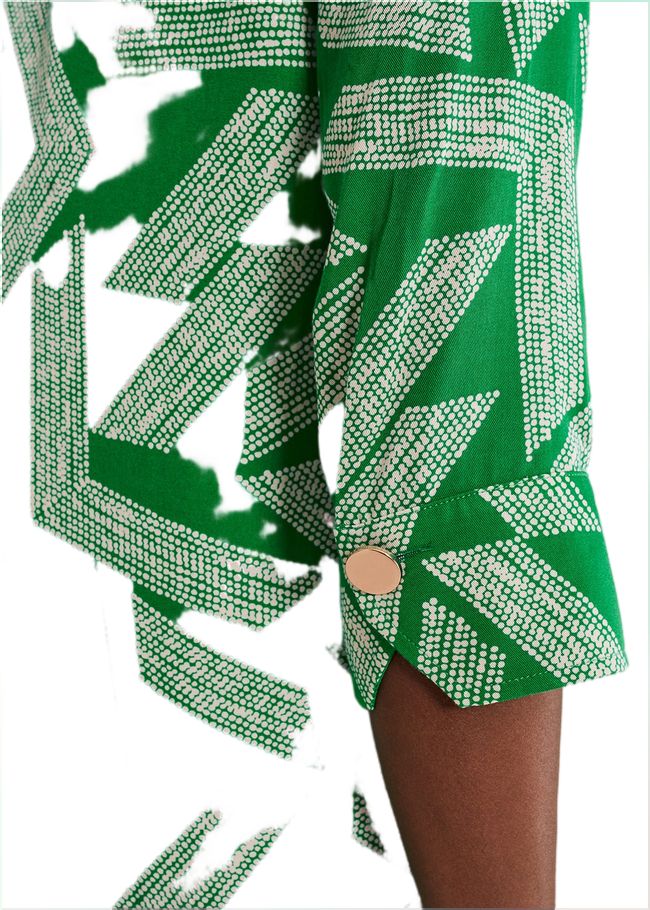  Penele Abstract Mini Dress Green 221519693