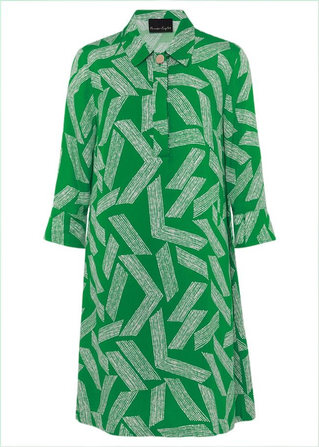  Penele Abstract Mini Dress Green 221519693