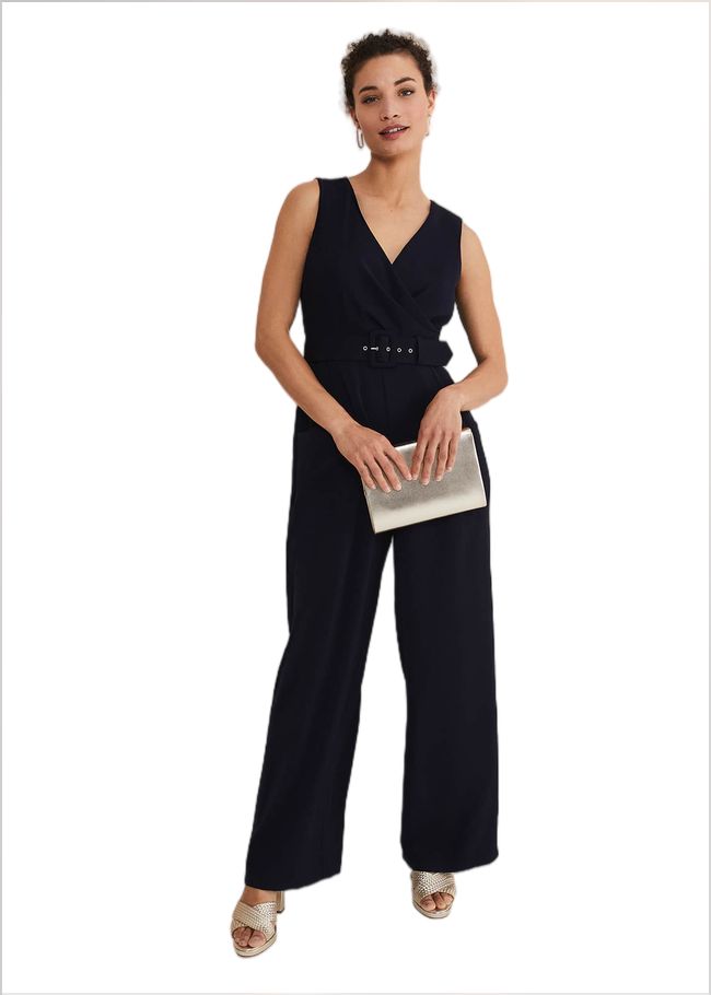  Lissia Navy Wide Leg Jumpsuit Navy 221591351