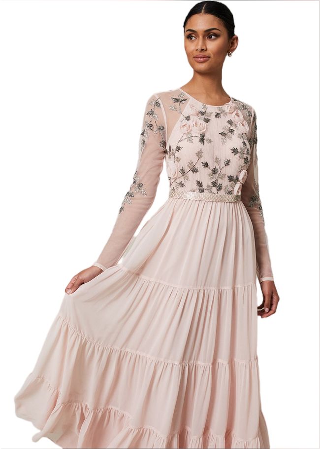  Florence Beaded Maxi Dress Antique Rose 221598840