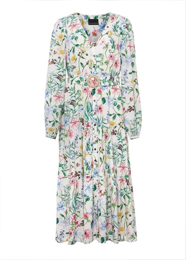  Petite Maya Floral Midaxi Dress Ivory/Multi 221678931