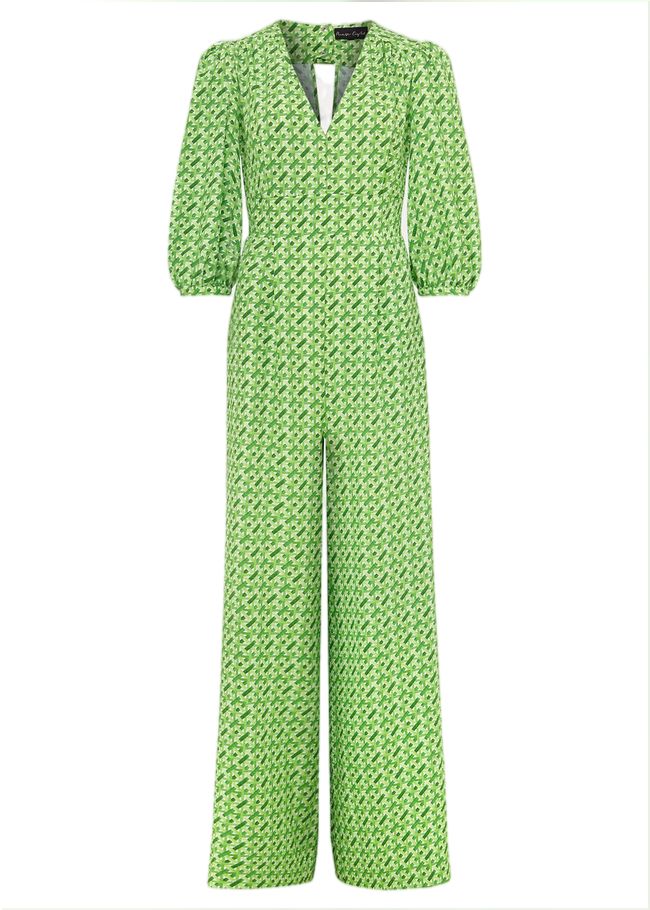  Lacey Geo Wide Leg Jumpsuit Green 221767693