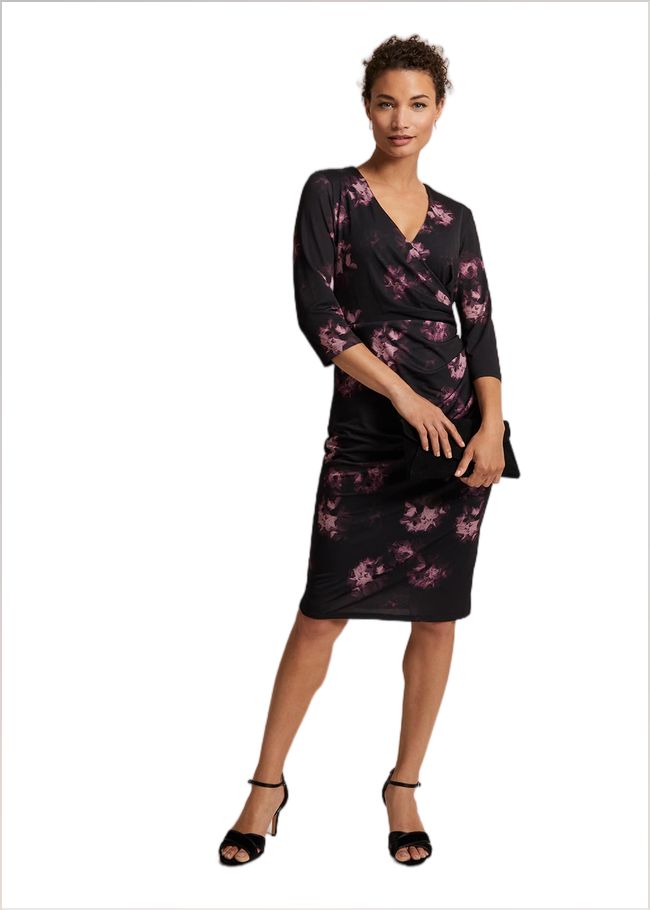  Nerina Abstract Floral Print Dress Multi-Coloured 221838000