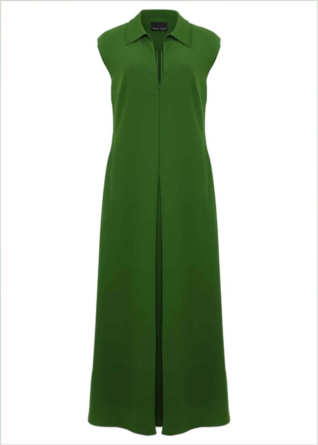  Janine Green Maxi Dress Green 221897693